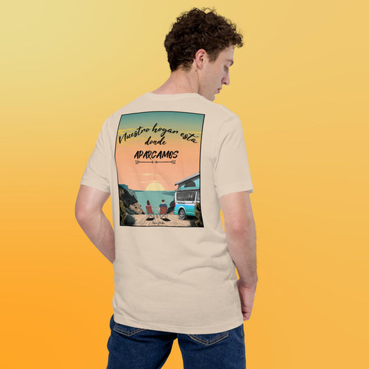 Camiseta Personalizable 'Horizonte en Camper' para Parejas